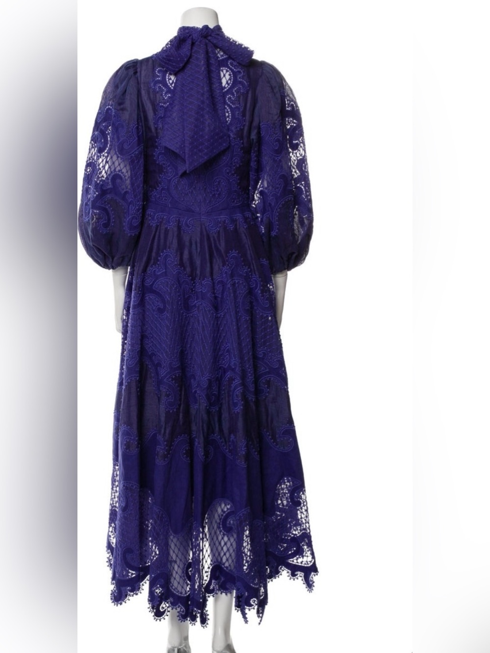Zimmermann Violet Lace High-Low Maxi Dress - Picture 5 of 6